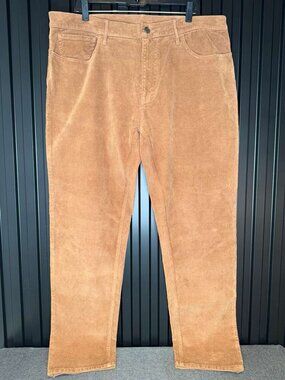 NWT J.McLaughlin Mens 38 Parker Corduroy Pants Acorn Tan Brown Straight Leg NEW